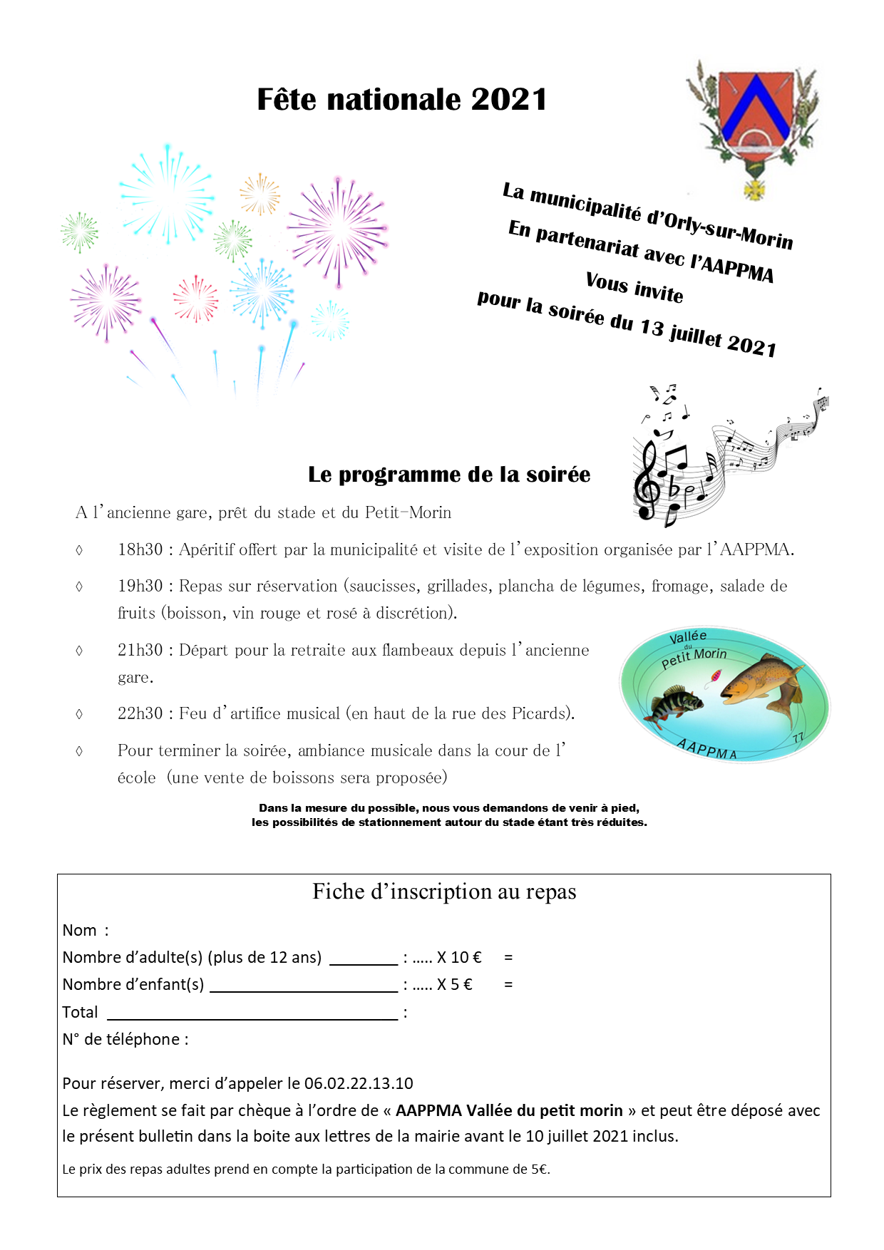 Flyer  feu artificie